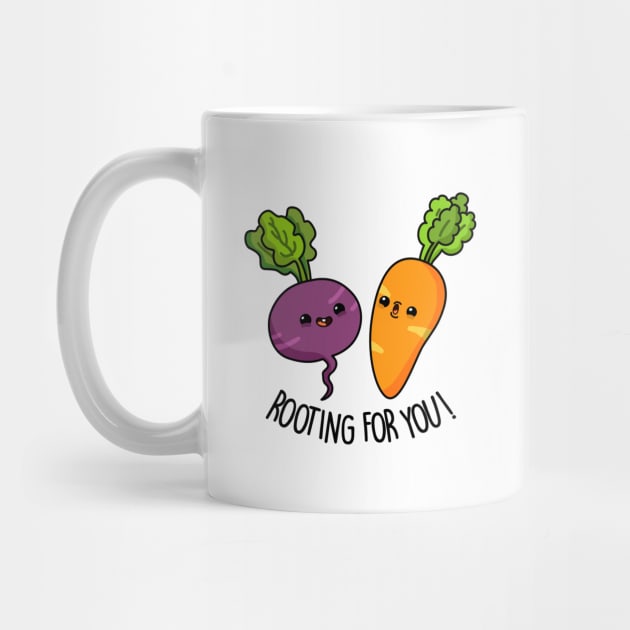 Rooting For You Cute Vegetable Pun by punnybone